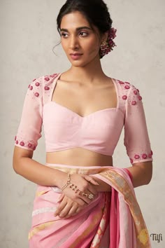 simple aari work blouse designs
