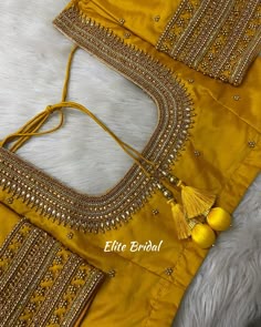 simple aari work blouse designs