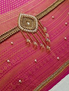 simple aari work blouse designs