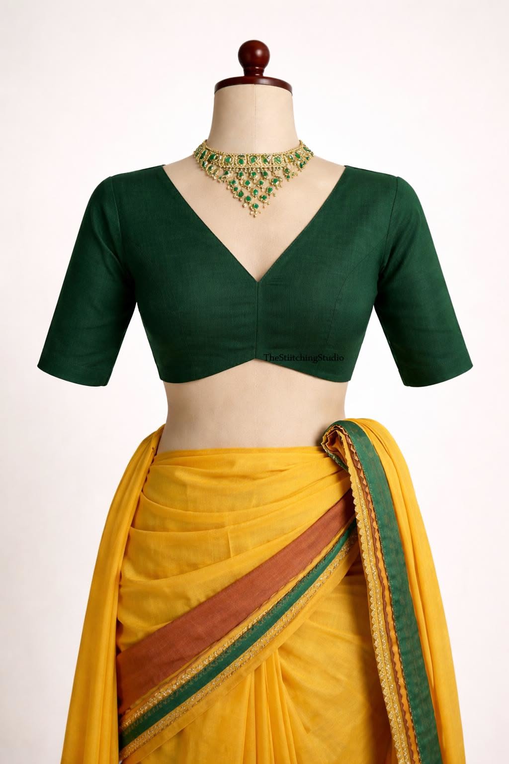 v neck blouse designs front and back