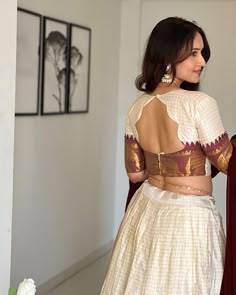 v neck blouse designs front and back