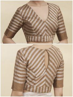 v neck blouse designs front and back