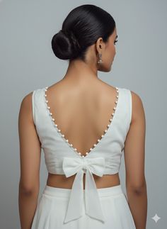 v neck blouse designs front and back