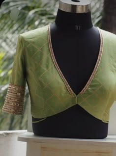 v neck blouse designs front and back