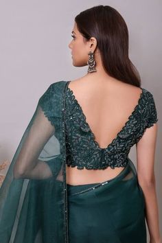 v neck blouse designs front and back