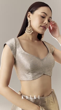 v neck blouse designs front and back
