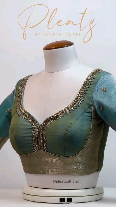v neck blouse designs front and back